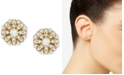 Wrapped Diamond Cluster Stud Earrings (1/4 ct. t.w.) in 14k Gold, Created for Macy's